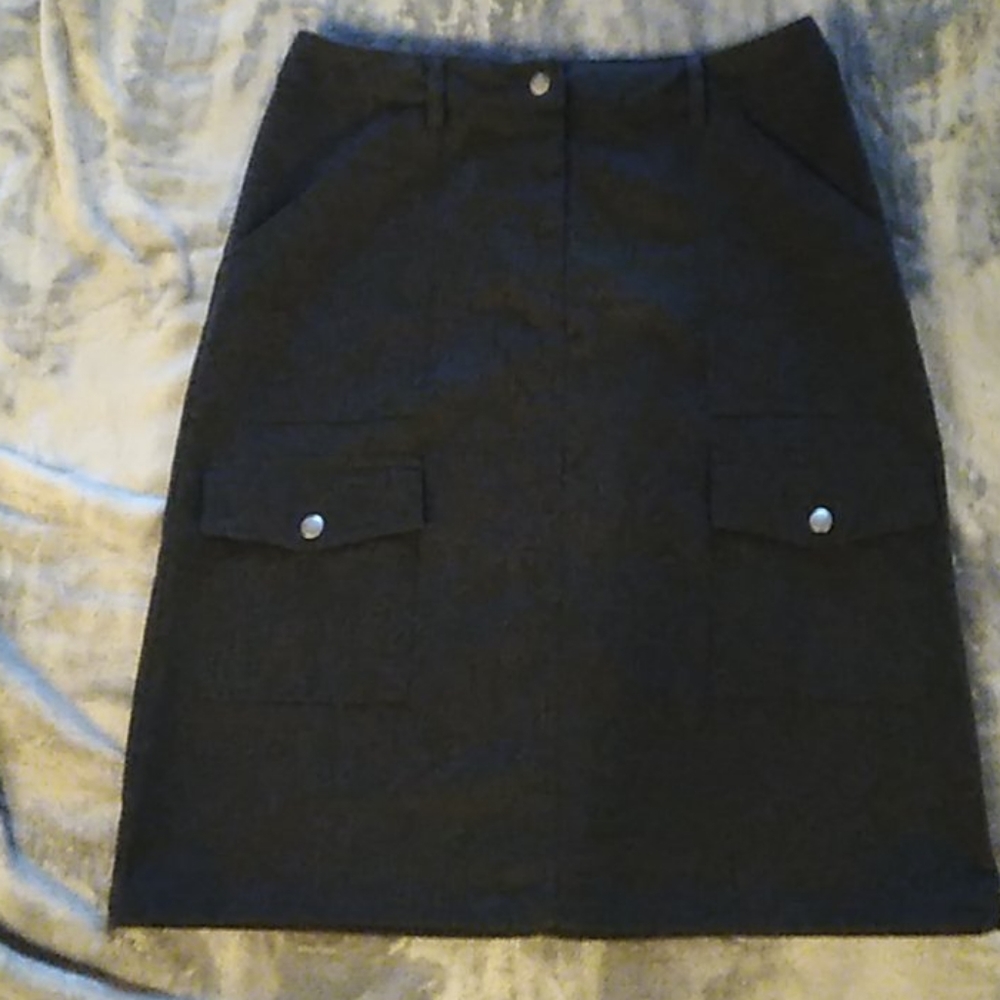 Dark charcoal gray skirt